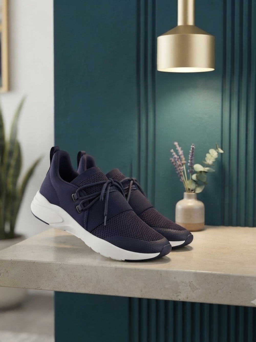 Fabletics Zuma Studio Sneaker Navy Blue Purple Women’s Size US 9 EU 40